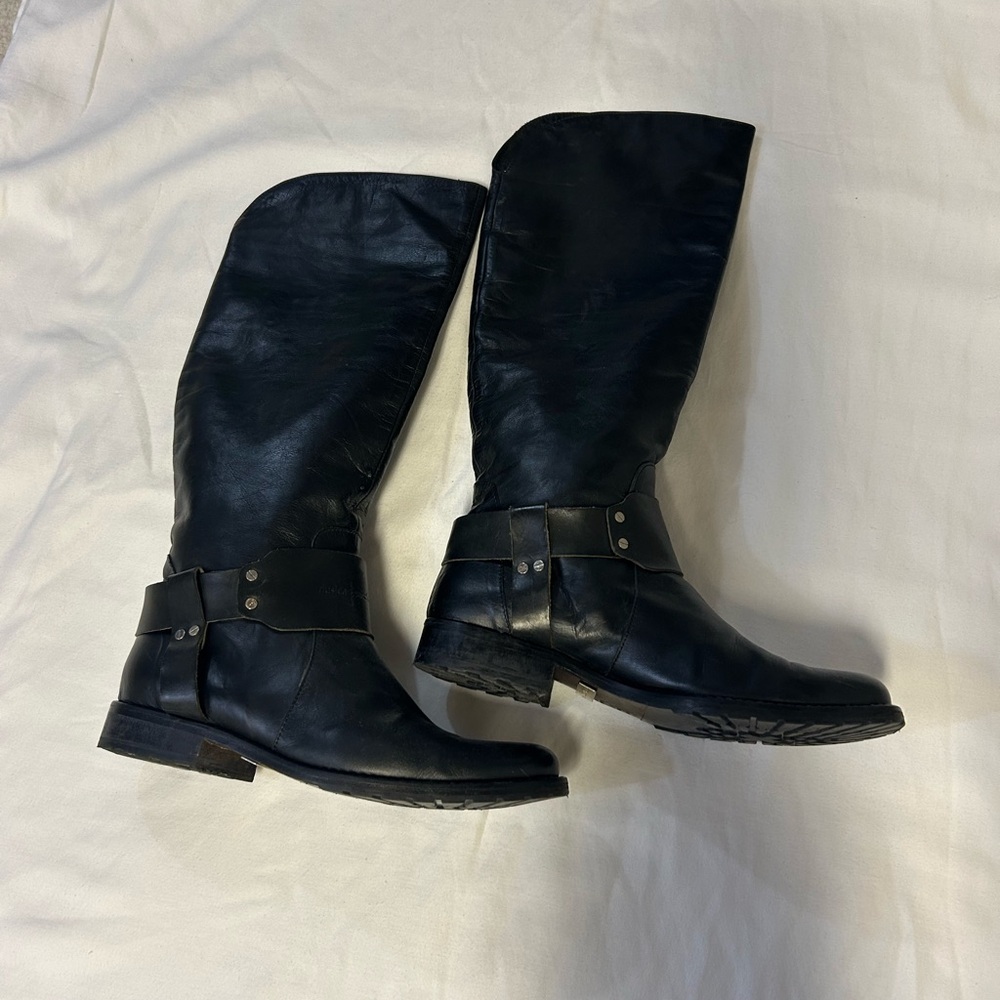 Dusica Dusica Black Leather Boots